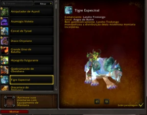 Conta WoW Spectral tiger, Mage tower druid e CM Pandaria - Blizzard