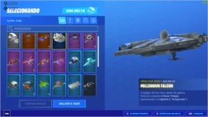 Conta de fortnite com varias skins e 2 jogos
