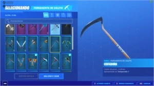 Conta de fortnite com varias skins e 2 jogos