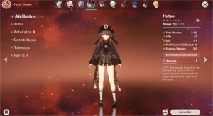Conta genshin impact AR-17 Eula,Itto,Hutao,Mona,Keqing C1