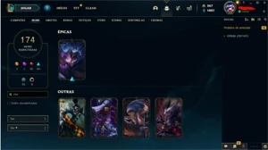 CONTA DE LOL PLATINA 4 - League of Legends