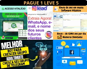 🔥 Pacote Fênix Digital 5 Ferramentas pague 1 - Softwares e Licenças