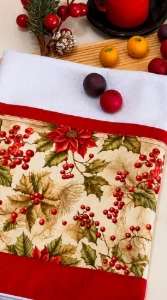 Pano de Prato Natal - Artesanato e Personalizados