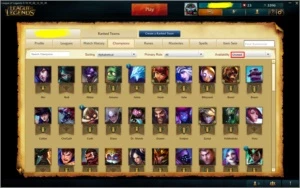 Conta League of Legends Platina V LOL