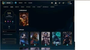 Conta lol+Nanatsu+ saint seiya awakening - League of Legends