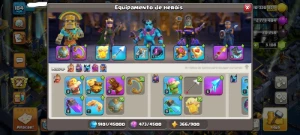 Cv18 Coringa - 8 Equipamentos Épicos - Transfiro Para Email - Clash of Clans