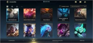 Conta Wild Rift, 57 Skins, Esmeralda 1 - League of Legends: Wild Rift LOL WR