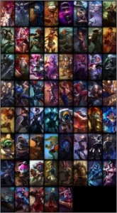 League of Legends - 124 campeoes - 62 skins - Skins Raras LOL