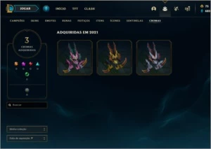 Conta Platina 4 de League of Legends LOL