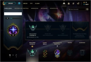 Conta Platina 4 de League of Legends LOL