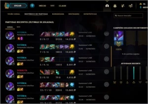 Conta Platina 4 de League of Legends LOL