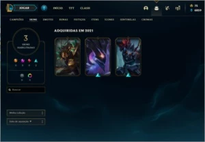 Conta Platina 4 de League of Legends LOL