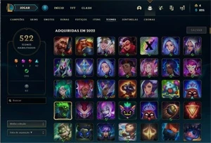 CONTA LOL 400 SKINS + VALORANT E TFT - League of Legends