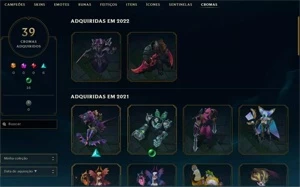 CONTA LOL 400 SKINS + VALORANT E TFT - League of Legends