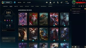 CONTA LOL 400 SKINS + VALORANT E TFT - League of Legends