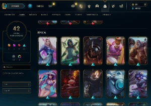 Conta Lol Full Acesso - Lvl 195 - 42 Skins - 130+ Campeões - League of Legends