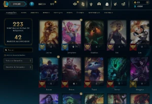 Conta Lol Full Acesso - Lvl 195 - 42 Skins - 130+ Campeões - League of Legends