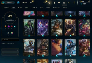 Conta Lol Full Acesso - Lvl 195 - 42 Skins - 130+ Campeões - League of Legends