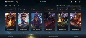 WILD RIFT SEM LOGIN RIOT CRIADO; 44 SKINS; 5 LENDÁRIAS{SETT} - League of Legends: Wild Rift LOL WR