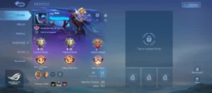 Conta Honra Mítica 30 Stars - 85% WR - Mobile Legends