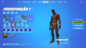 Conta Fortnite com Travis Scott