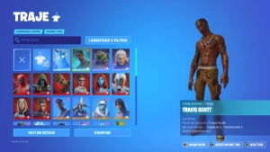 Conta Fortnite com Travis Scott