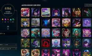 Conta LOL +10 anos 90k essência - 424 skins - 200 chromas - League of Legends