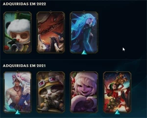 conta lol com muitas skins & level alto + email e todosdados - League of Legends