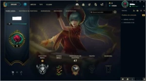 CONTA LEAGUE OF LEGENDS PRATA 1 21+PDL LOL