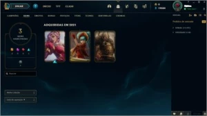 CONTA LEAGUE OF LEGENDS PRATA 1 21+PDL LOL