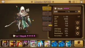 Reroll Summoners War lvl10 com Bayeke Light + Ezio Wind
