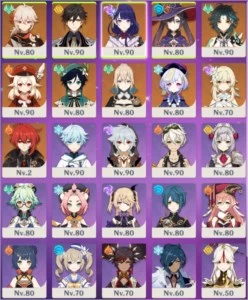 Xiao + Zhongli + Mona + Qiqi - Genshin Impact