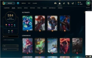 CONTA LOL 284 SKINS LVL 182 FULL CHAMPS, PLAT IV - League of Legends
