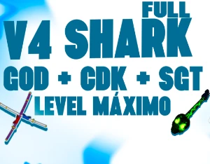 Conta Level 2550+ Com God Human Cdk Sg Raça V4 Shark Gamepas - Roblox