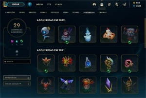 CONTA TOP DE LOL ELO MESTRE TODOS OS CHAMPIONS 200 SKINS - League of Legends