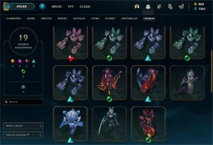 CONTA TOP DE LOL ELO MESTRE TODOS OS CHAMPIONS 200 SKINS - League of Legends