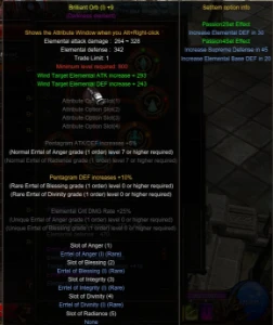 Pentagram Brilliant Orb (I)+9 + 5 Slots + Errtels Nidavellir