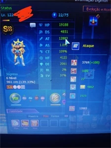 Conta ladmo midgame servidor lucemkn - Digimon Masters Online