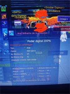 Conta ladmo midgame servidor lucemkn - Digimon Masters Online