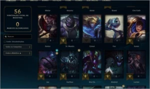 CONTA OURO IV - MMR BOM - 7SKINS - League of Legends LOL