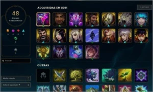 CONTA OURO IV - MMR BOM - 7SKINS - League of Legends LOL