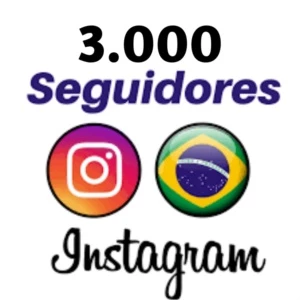 3.000 Seguidores Instagram Brasileiros - Redes Sociais