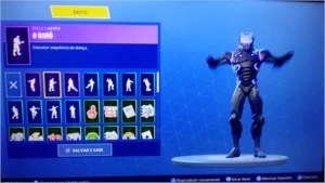 Conta fortnite c/cavaleiro negro,ceifador,omega