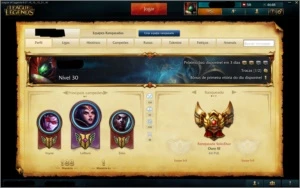 Conta Gold 3 - League of Legends LOL