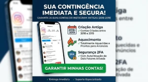 [CONTINGÊNCIA RÁPIDA] Conta Instagram Antiga (2018 - 2019)