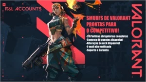 CONTAS SMURF DE VALORANT, PRONTAS PARA O COMPETITIVO! - League of Legends LOL