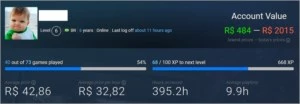 Conta steam com mais de 70 jogos!