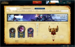 Conta de lol Gold 5 + 23 skins + 101 campeões - League of Legends