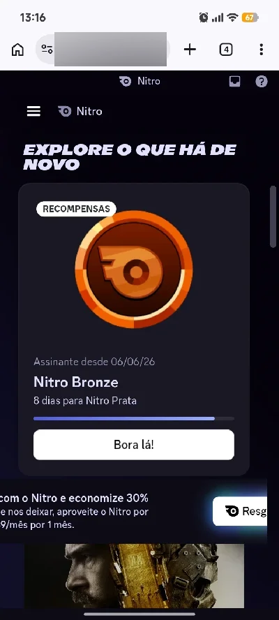 Conta Discord 2019 - Nitro Ativado de 3 meses