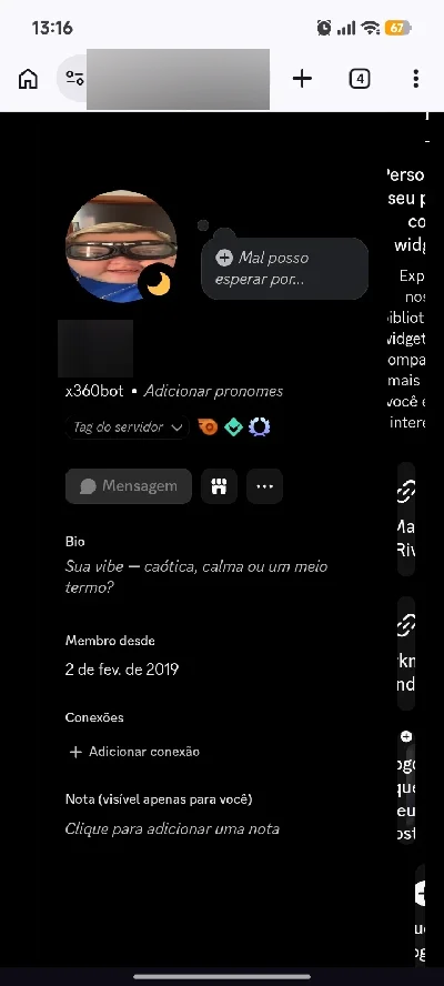 Conta Discord 2019 - Nitro Ativado de 3 meses